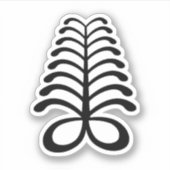 アディンクラ シンボル (忍耐) ビニール ステッカー シール (正面)