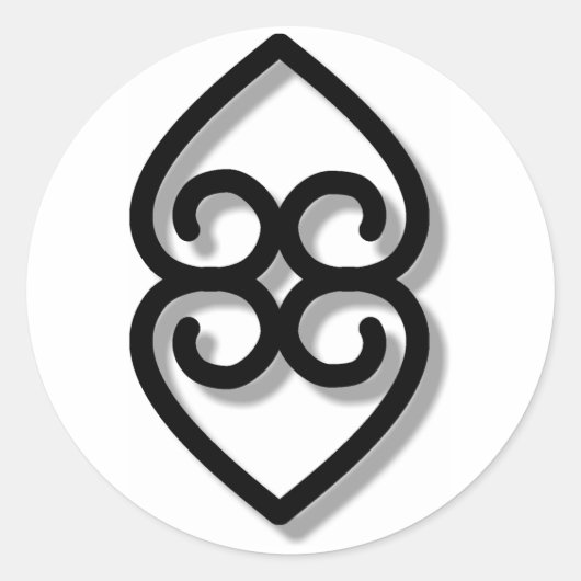 アディンクラ – earth-BW ラウンドシール (正面)