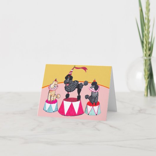 アディーズサーカスプードルノテカード カード (正面)