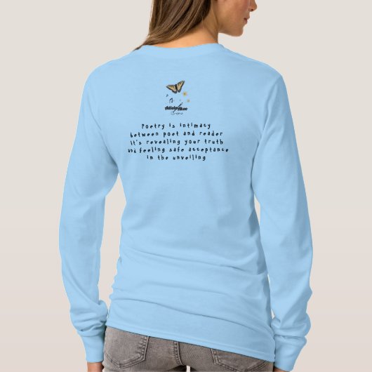 アディ失ったエラ・アコーによるQuatrainで – 詩のTシャツ Tシャツ (裏面)