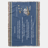 アディ失ったエラ・アコーの装飾によるQuatrain スローブランケット (正面縦)