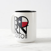 アディ生まれソンテキサス州15oz ツートーンマグカップ (正面左)