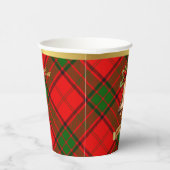 アデイアパーソナライズされたタータンチェッククリスマス 紙コップ (右)