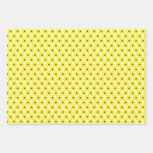 アデイアベバエチオピアフラワーパターン ラッピングペーパーシート (正面2)