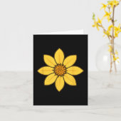 アデイ・アベバの花 エチオピアのハベシャ 新年のエンク カード (黄色い花)