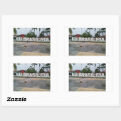 アデシボブラジレイア 長方形シール (シート)