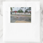 アデシボブラジレイア 長方形シール (バッグ)