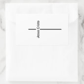 アデシヴイエスキリスト 長方形シール (バッグ)