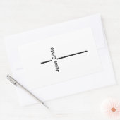 アデシヴイエスキリスト 長方形シール (封筒)