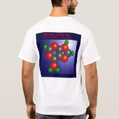 アデニン分子(背部) Tシャツ (裏面)