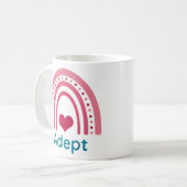 アデプヴィバマゼンタボホレインボー コーヒーマグカップ (正面左)