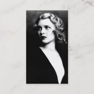 アデラのエレガントな白黒ヴィンテージの写真 名刺