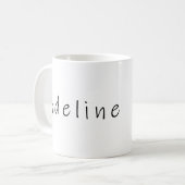 アデラインの個人名 コーヒーマグカップ (正面左)