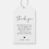 アデラエドジーミニマモダンリストメッセージカード ギフトタグ (正面)