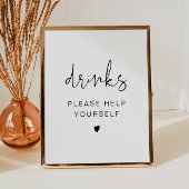 アデラシンプルミニマモダンリストドリンクバー ポスター