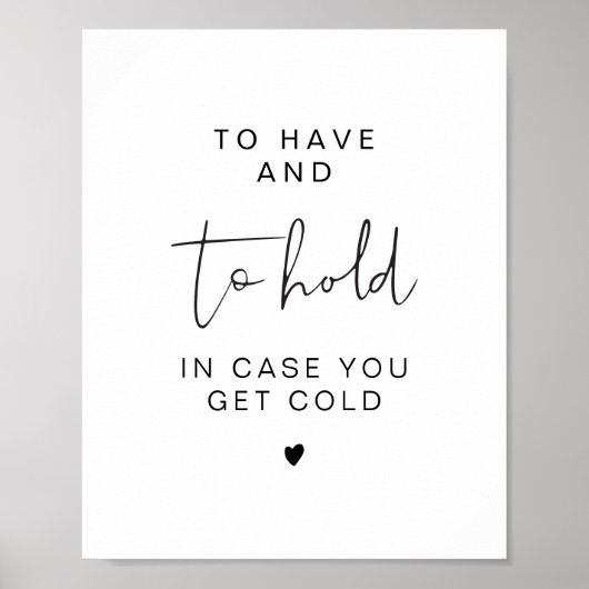 アデラミニマルが毛布を持って結婚いる ポスター (正面)