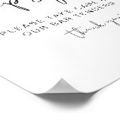 アデラモダンの感じ酔っ払いサイン先端バーテンダー ポスター (角)