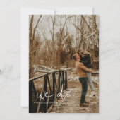 アデラ クラシック モダン ミニマリスト フォト ウェディング 招待状 (裏面)