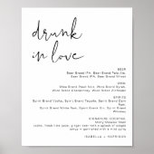 アデラ ミニマリスト Drunk in Love バーメニュー看板 ポスター (正面)