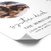 アデラ モダン1 フォト ペット シグネチャー ドリンク バー サイン (角)