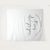 アデラ モダン ミニマリスト ウェディング フォト バックドロップ タペストリー (正面(横))