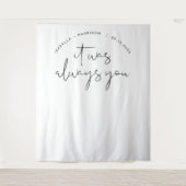 アデラ モダン ミニマリスト ウェディング フォト バックドロップ タペストリー (正面)