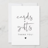 アデラ モダン ミニマリスト カードとギフト サイン 招待状 (正面)