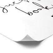 アデラ モダン ミニマリスト Let's Eat Dinner メニュー ポスター (角)