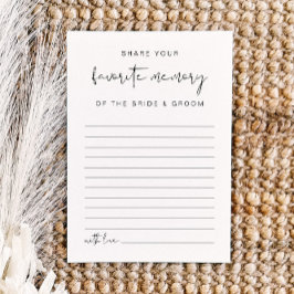 アデラ モダン ミニマル お気に入りの思い出ゲーム 招待状