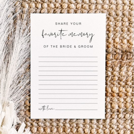 アデラ モダン ミニマル お気に入りの思い出ゲーム 招待状