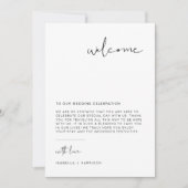 アデラ モダン ミニマル ウェルカムレター タイムライン カード (正面)