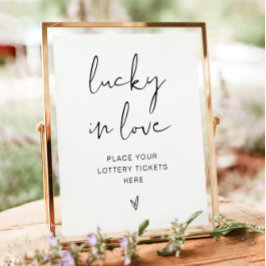 アデラ 恋愛ラッキーサイン ミニマリスト ポスター