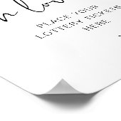 アデラ 恋愛運アップのミニマルサイン ポスター (角)