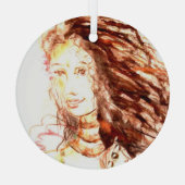 アデリア ガラスオーナメント (裏面)