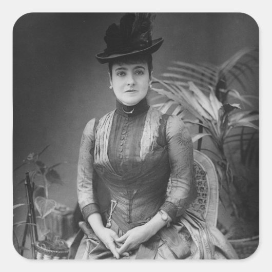 アデリーナパティ， 1880 スクエアシール (正面)