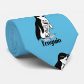 アデリーペンギン白黒鳥 ネクタイ (ロール)