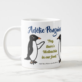 アデリーペンギン20オンスRoseWritesによるマグ ジャンボコーヒーマグカップ