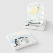 アデリーペンギン ストーンコースター (横)