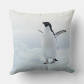 アデリーペンギン、南極大陸 クッション (裏面)