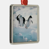 アデリーペンギン(pygoscelisのadeliae)南極大陸 メタルオーナメント (右)