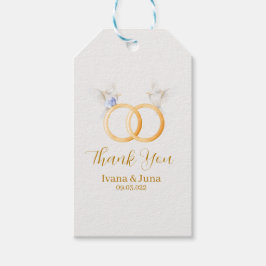 アデルシンプルデュスクブルー結婚カップル ギフトタグ