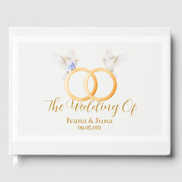 アデルシンプルデュスクブルー結婚カップル ゲストブック