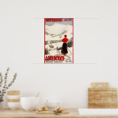 アデルボデンポスターを見下ろす女性スキーヤー ポスター (キッチン)