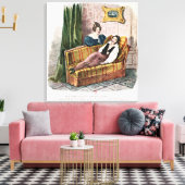 アデル・ダーヴィーの役でマリー・ドーヴァル キャンバスプリント (インサイチュ (リビング))