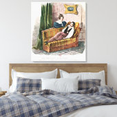 アデル・ダーヴィーの役でマリー・ドーヴァル キャンバスプリント (インサイチュ (寝室))