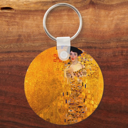 アデル・ブロッホ・バウアーのグスタフクリムトポートレート キーホルダー (正面)