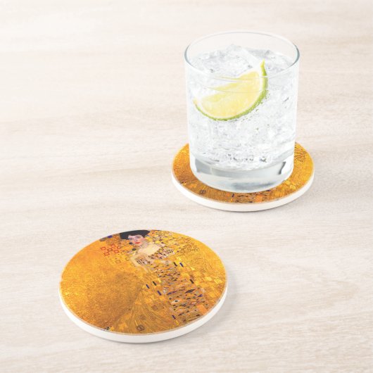 アデル・ブロッホ・バウアーのグスタフクリムトポートレート コースター (側面)