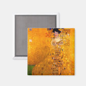 アデル・ブロッホ・バウアーのグスタフクリムトポートレート マグネット (正面/裏面)