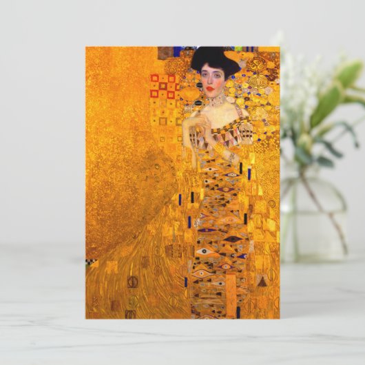 アデル・ブロッホ・バウアーのグスタフクリムトポートレート 招待状 (スタンド正面)