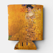 アデル・ブロッホ・バウアーのグスタフクリムトポートレート 缶クーラー (裏面)